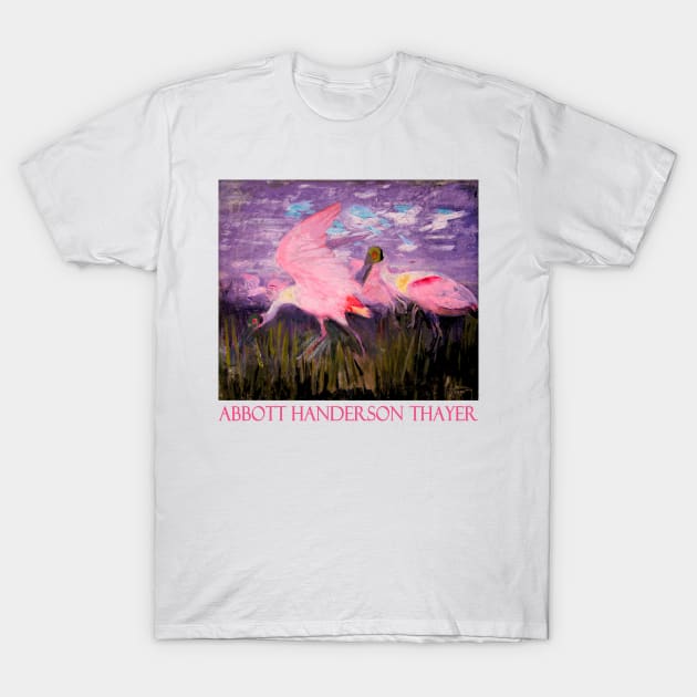 Roseate Spoonbills by Abbott Handerson Thayrer T-Shirt by Naves